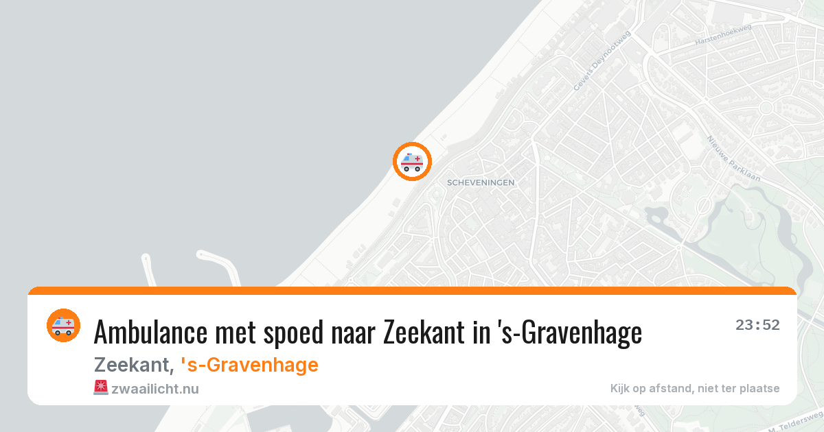 Ambulance met spoed naar Zeekant in 's-Gravenhage — 17 jul 2026