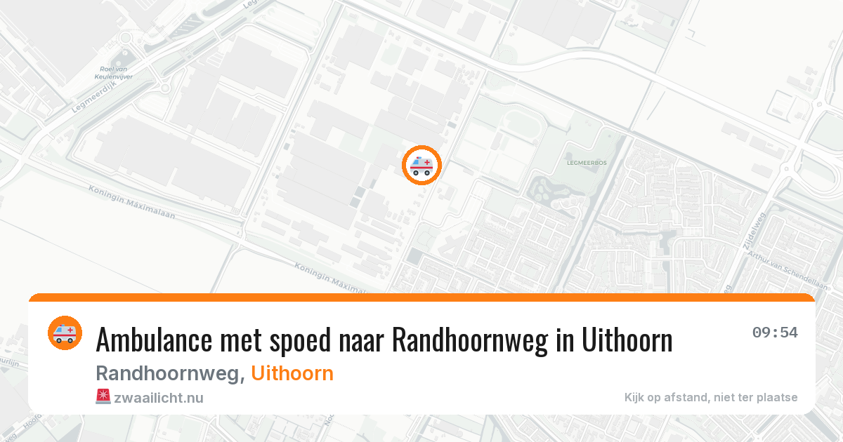 Ambulance met spoed naar Randhoornweg in Uithoorn — 31 mrt 2026