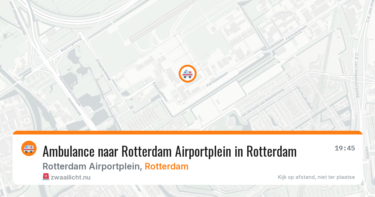 Ambulance naar Rotterdam Airportplein in Rotterdam — 24 mrt 2026