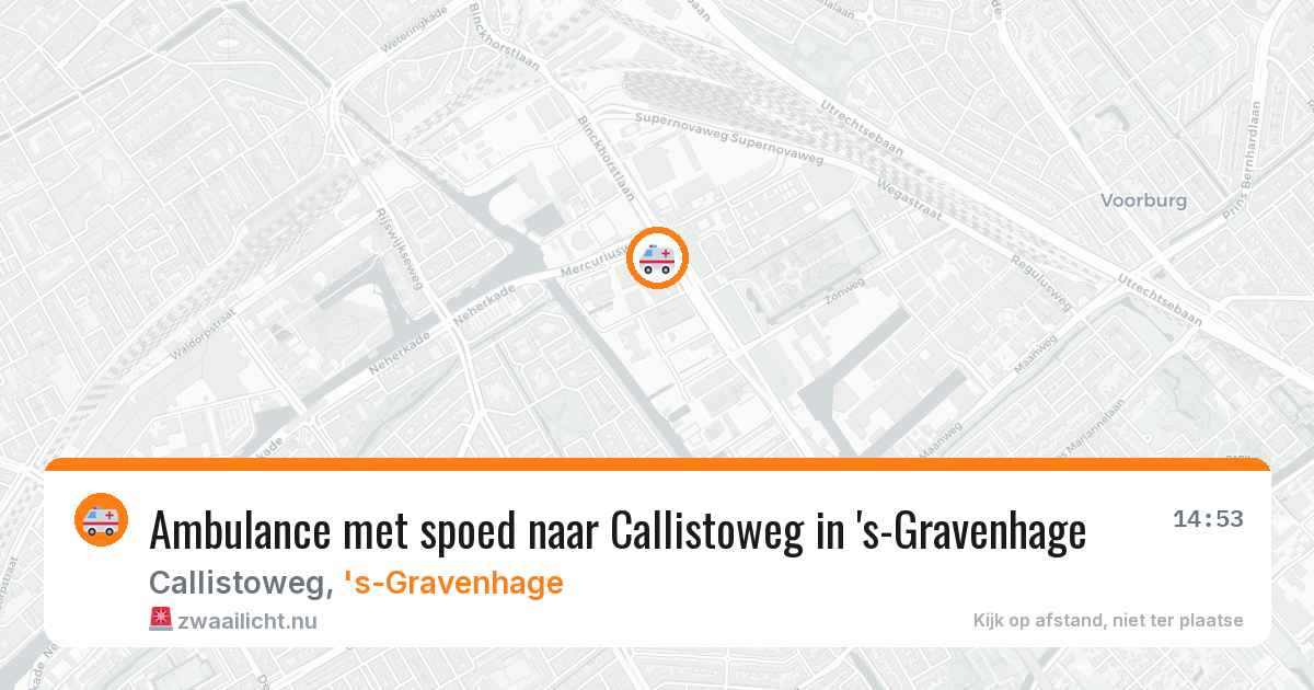 Ambulance met spoed naar Callistoweg in 's-Gravenhage — 24 feb 2026