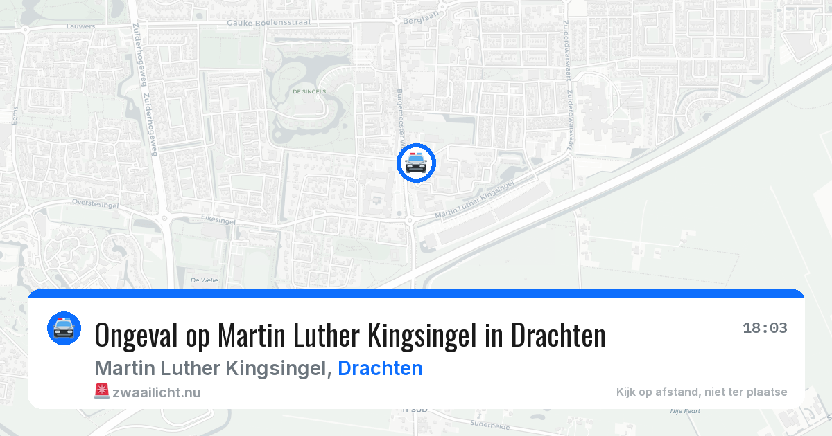 Ongeval op Martin Luther Kingsingel in Drachten — 28 apr 2026
