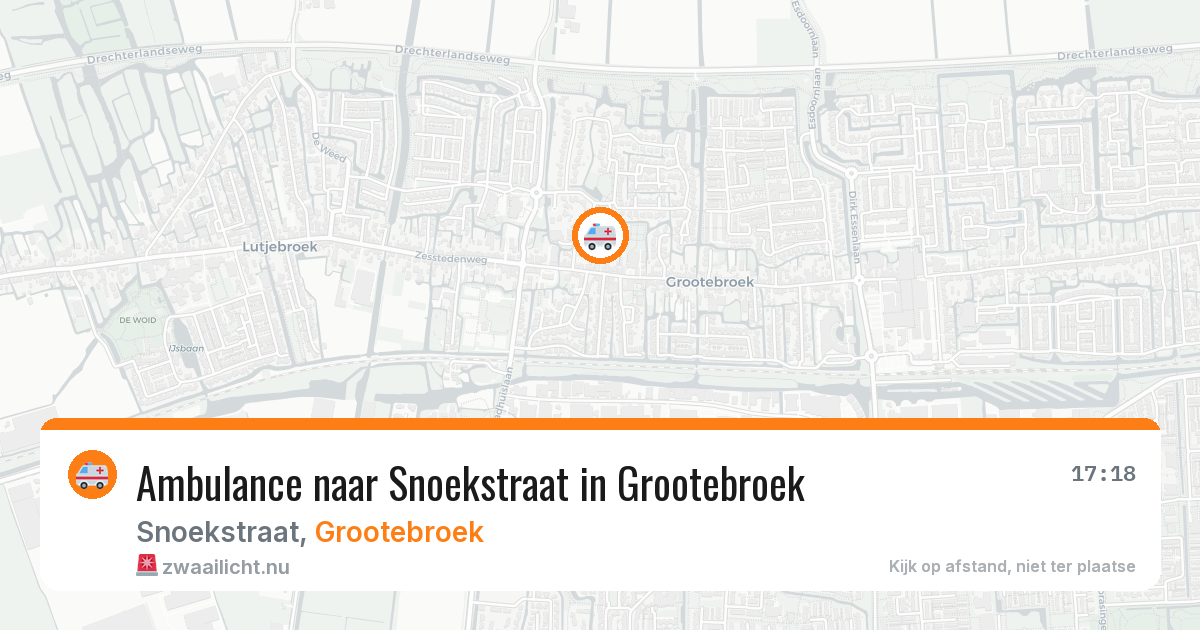 Ambulance naar Snoekstraat in Grootebroek — 14 jul 2026
