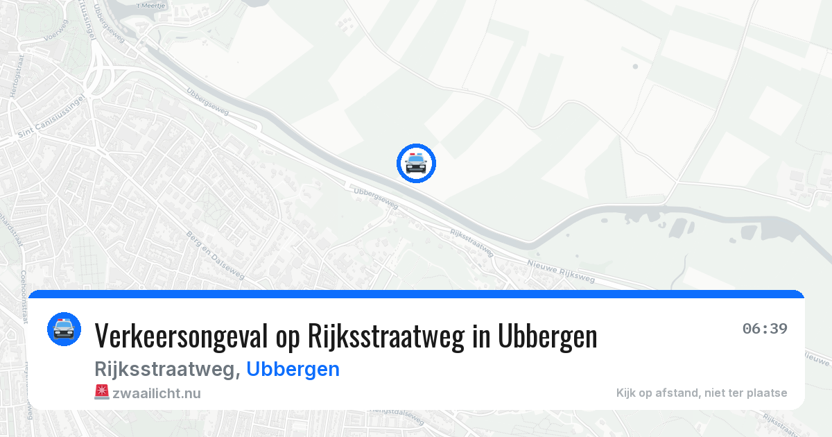 Verkeersongeval op Rijksstraatweg in Ubbergen — 7 jul 2026