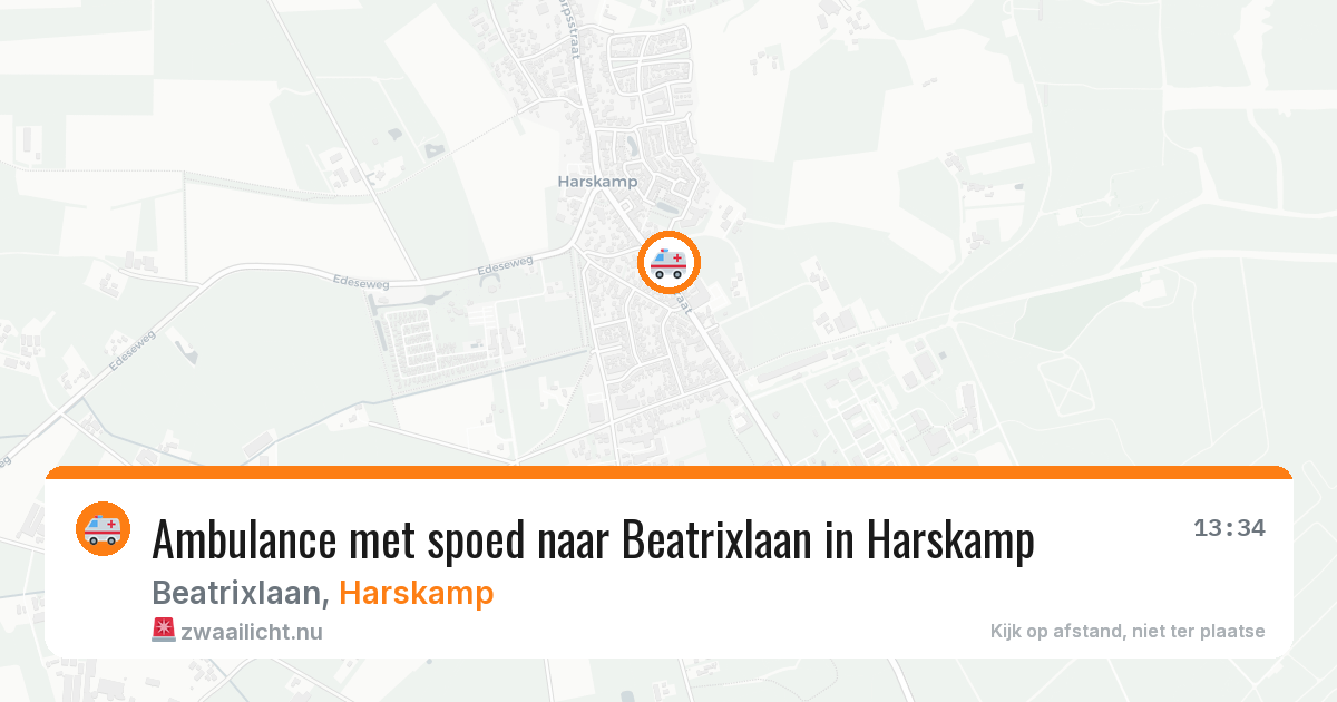 Ambulance met spoed naar Beatrixlaan in Harskamp — 25 feb 2026