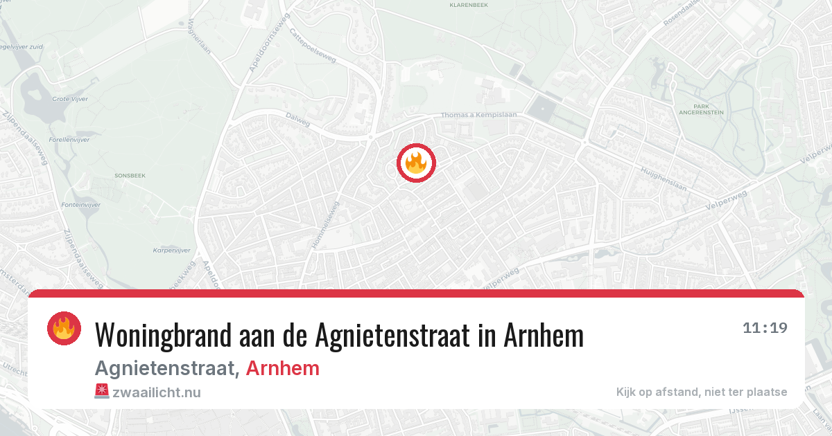 Woningbrand aan de Agnietenstraat in Arnhem — 2 mrt 2026