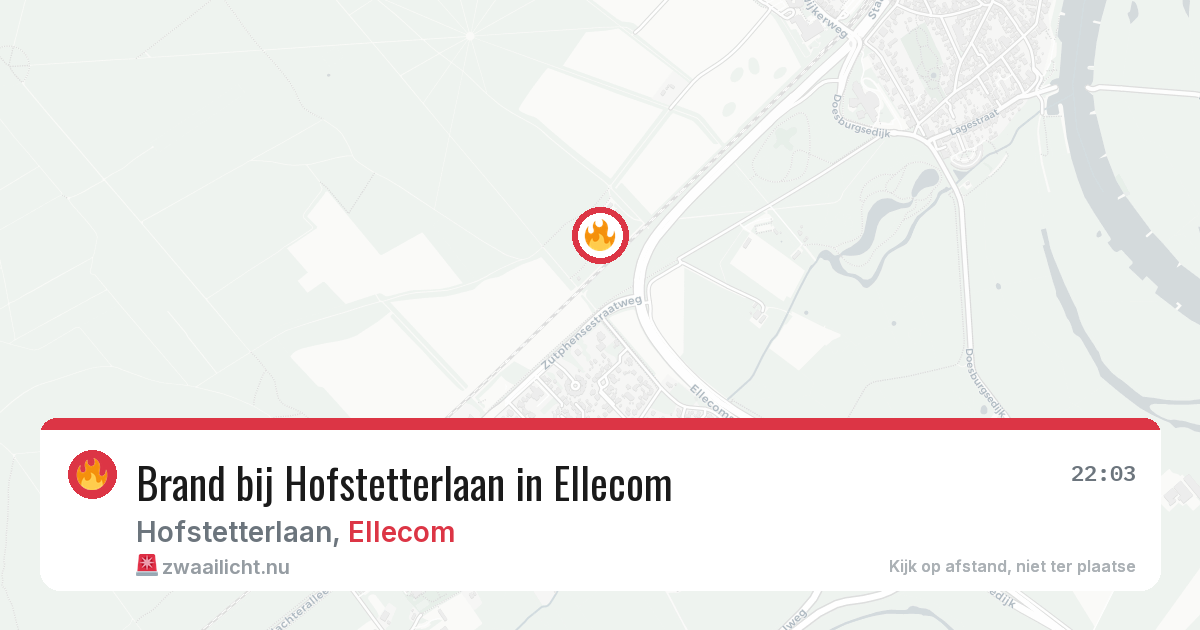 Brand bij Hofstetterlaan in Ellecom — 11 jul 2026