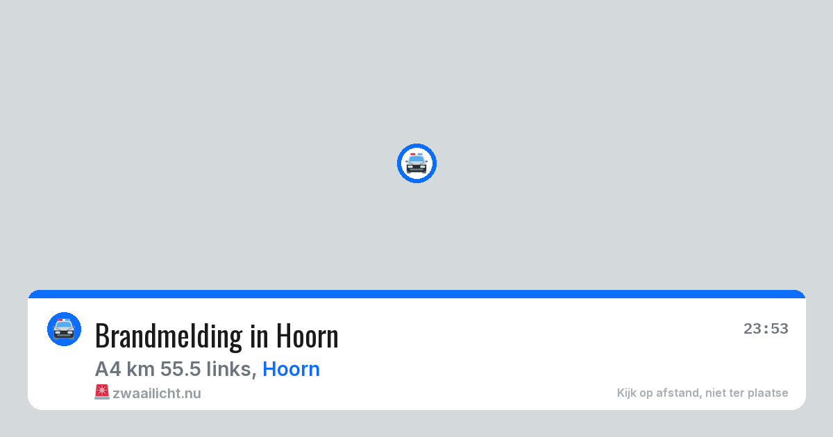 Brandmelding in Hoorn — 12 mei 2026