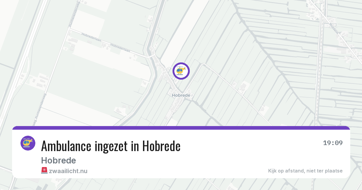 Ambulance ingezet in Hobrede — 23 apr 2026