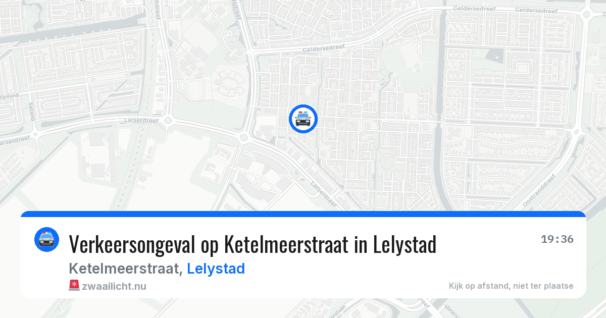 Verkeersongeval op Ketelmeerstraat in Lelystad — 22 jul 2026