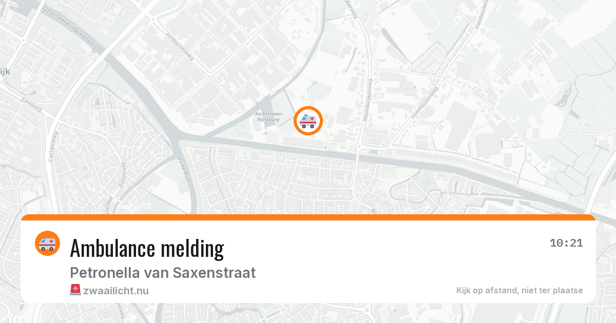 Ambulance melding — 29 mei 2026