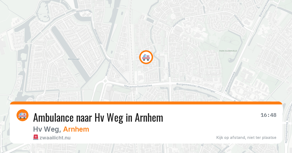 Ambulance naar Hv Weg in Arnhem — 8 jul 2026