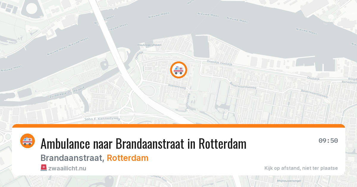 Ambulance naar Brandaanstraat in Rotterdam — 6 jun 2026