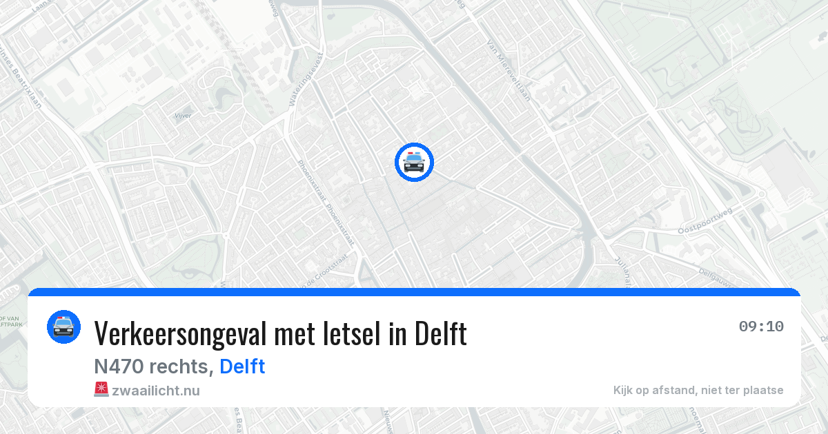 Verkeersongeval met letsel in Delft — 5 jun 2026