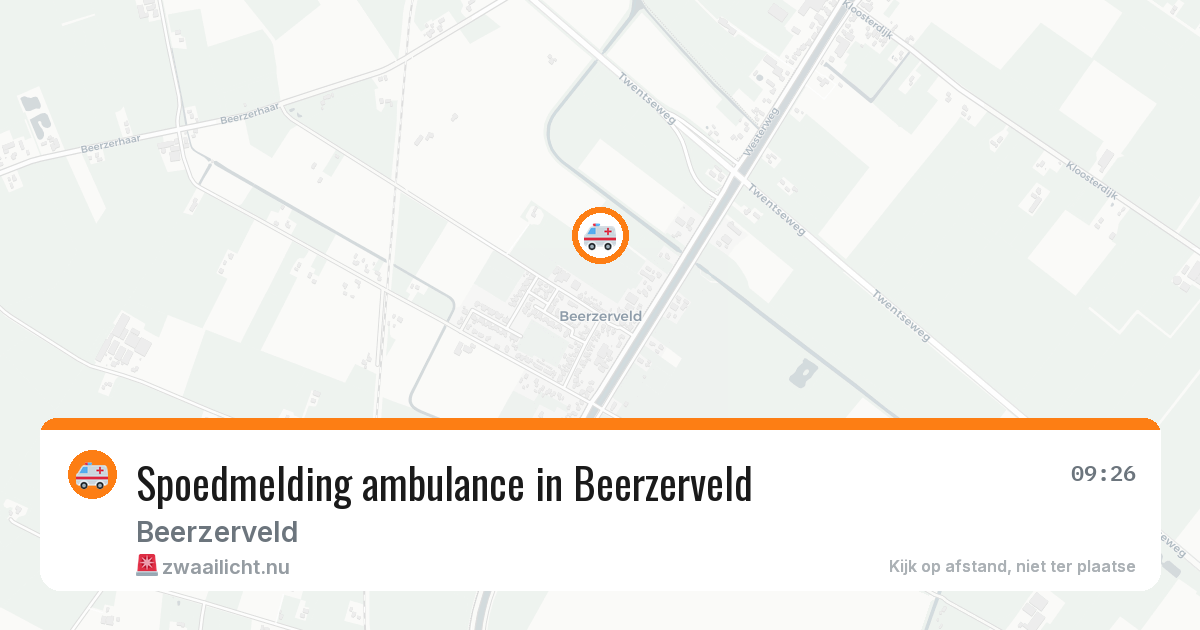 Spoedmelding ambulance in Beerzerveld — 24 jun 2026