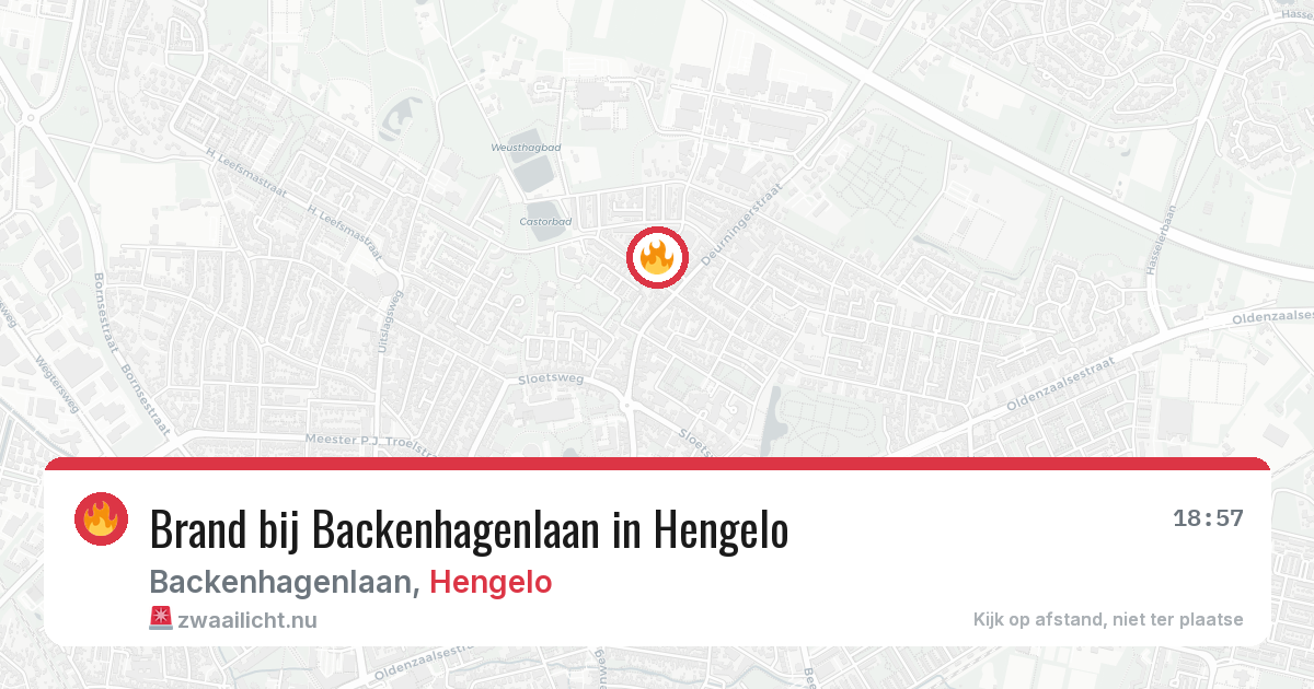 Brand bij Backenhagenlaan in Hengelo — 31 mei 2026