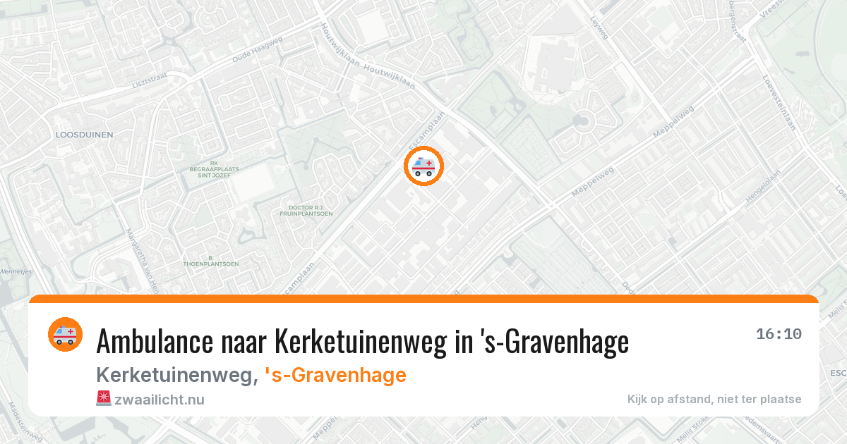 Ambulance naar Kerketuinenweg in 's-Gravenhage — 18 mrt 2026