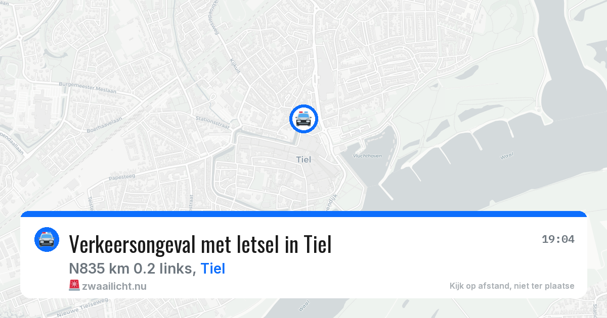 Verkeersongeval met letsel in Tiel — 10 jul 2026