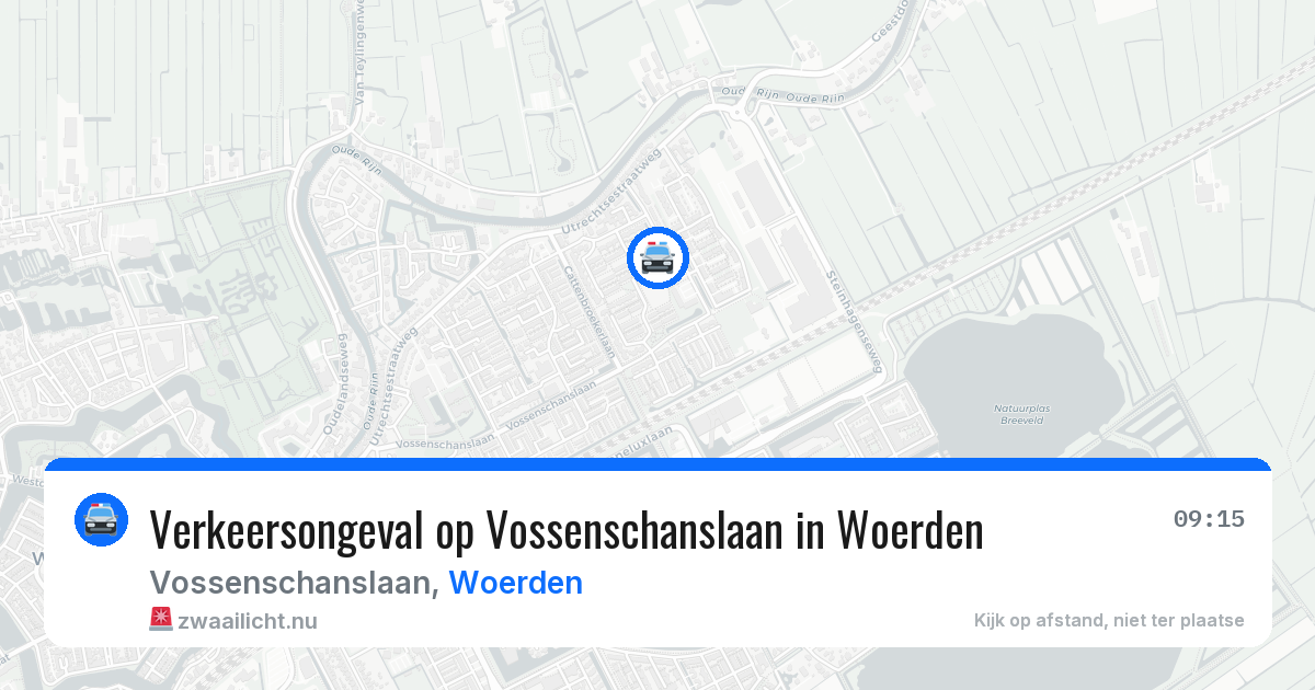 Verkeersongeval op Vossenschanslaan in Woerden — 20 jan 2026
