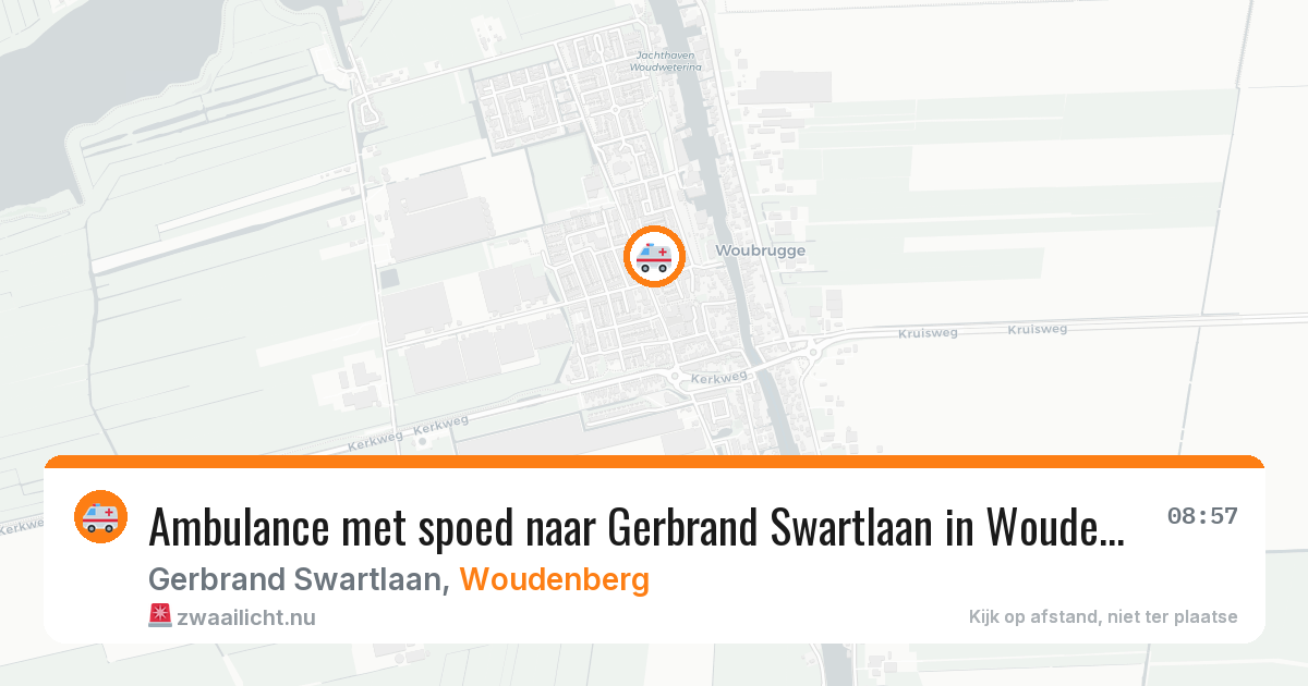 Ambulance met spoed naar Gerbrand Swartlaan in Woudenberg — 7 jul 2026