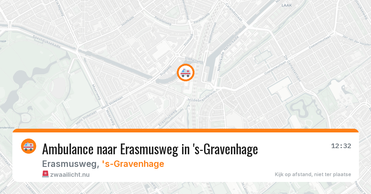 Ambulance naar Erasmusweg in 's-Gravenhage — 13 jul 2026