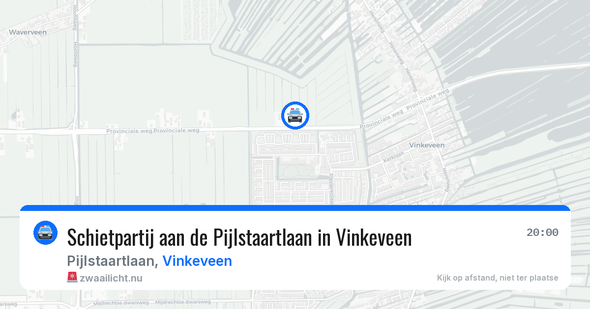 Schietpartij aan de Pijlstaartlaan in Vinkeveen — 11 jul 2026