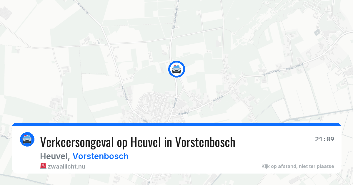 Verkeersongeval op Heuvel in Vorstenbosch — 12 apr 2026