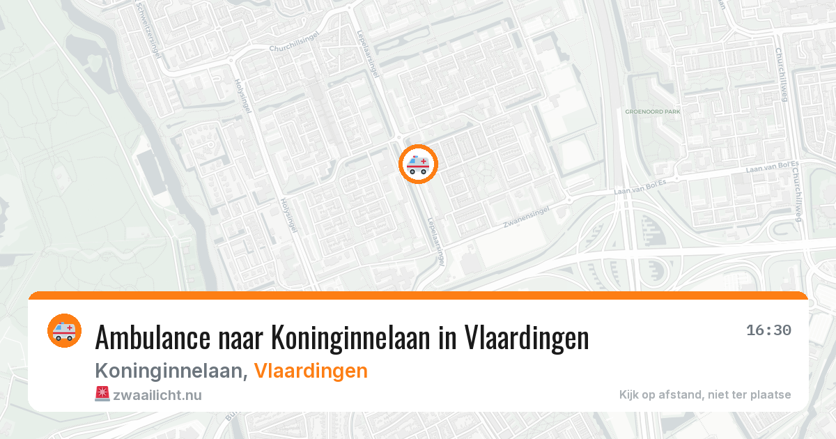 Ambulance naar Koninginnelaan in Vlaardingen — 27 mrt 2026