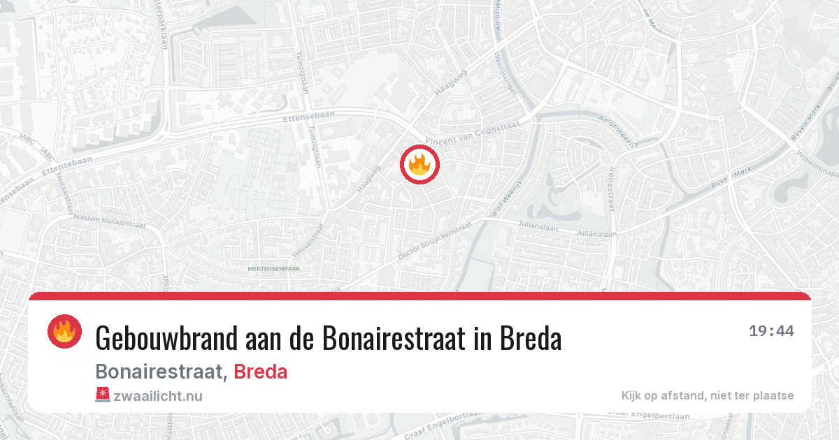 Gebouwbrand aan de Bonairestraat in Breda — 27 mei 2026