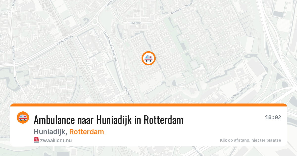 Ambulance naar Huniadijk in Rotterdam — 17 jul 2026