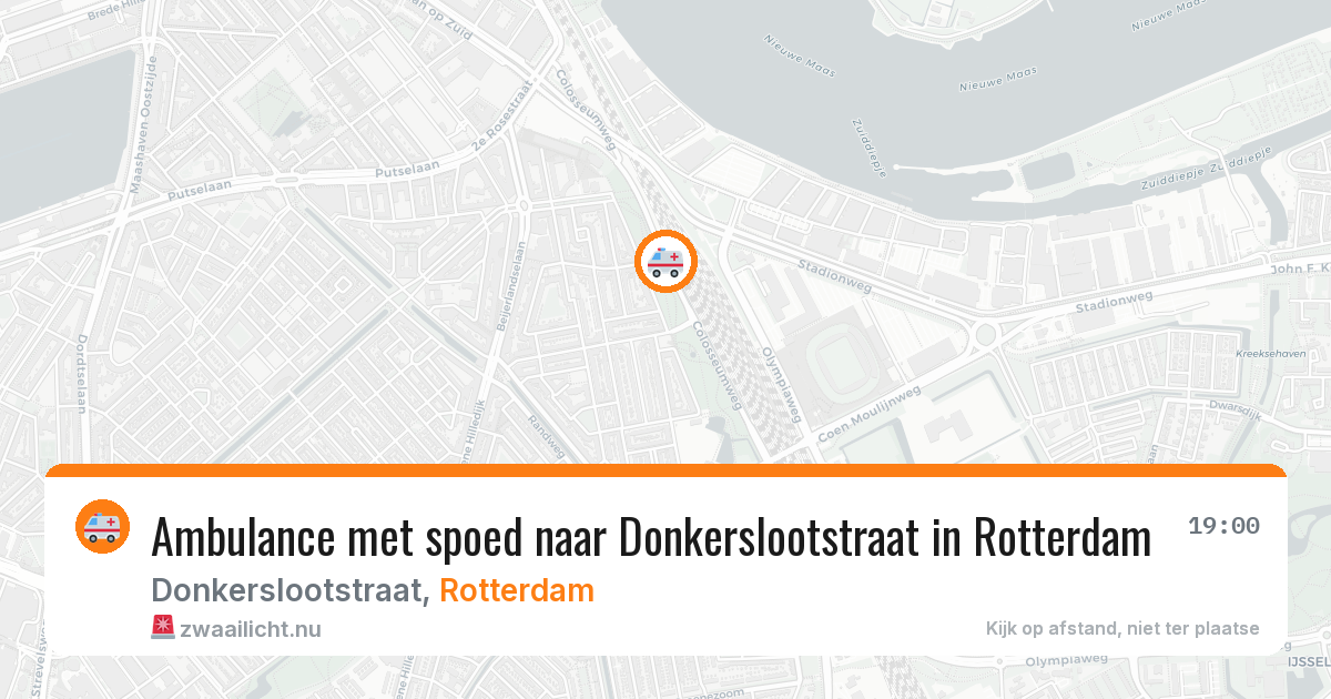 Ambulance met spoed naar Donkerslootstraat in Rotterdam — 15 jul 2026