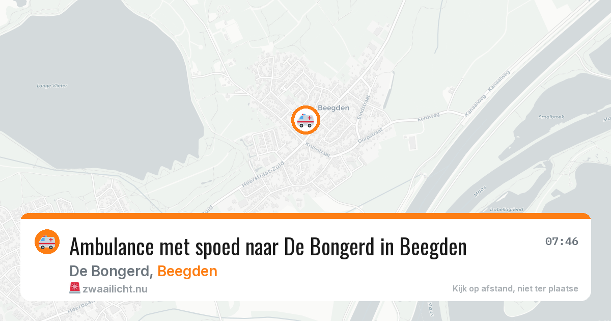 Ambulance met spoed naar De Bongerd in Beegden — 29 jun 2026