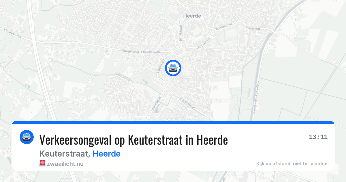 Verkeersongeval op Keuterstraat in Heerde — 28 mei 2026