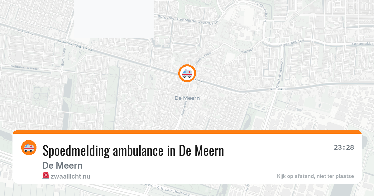 Spoedmelding ambulance in De Meern — 13 apr 2026