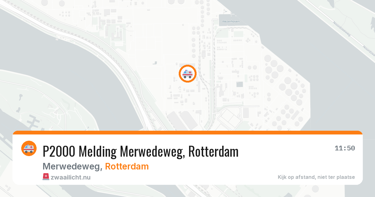 P2000 Melding Merwedeweg, Rotterdam — 1 apr 2026