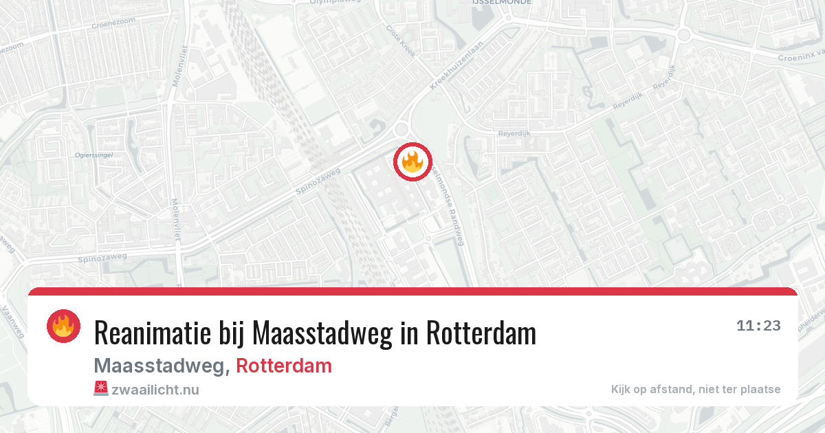 Reanimatie bij Maasstadweg in Rotterdam — 1 jun 2026