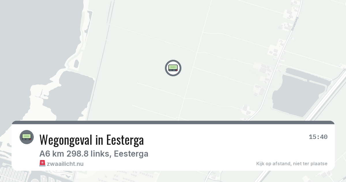 Wegongeval in Eesterga — 16 feb 2026