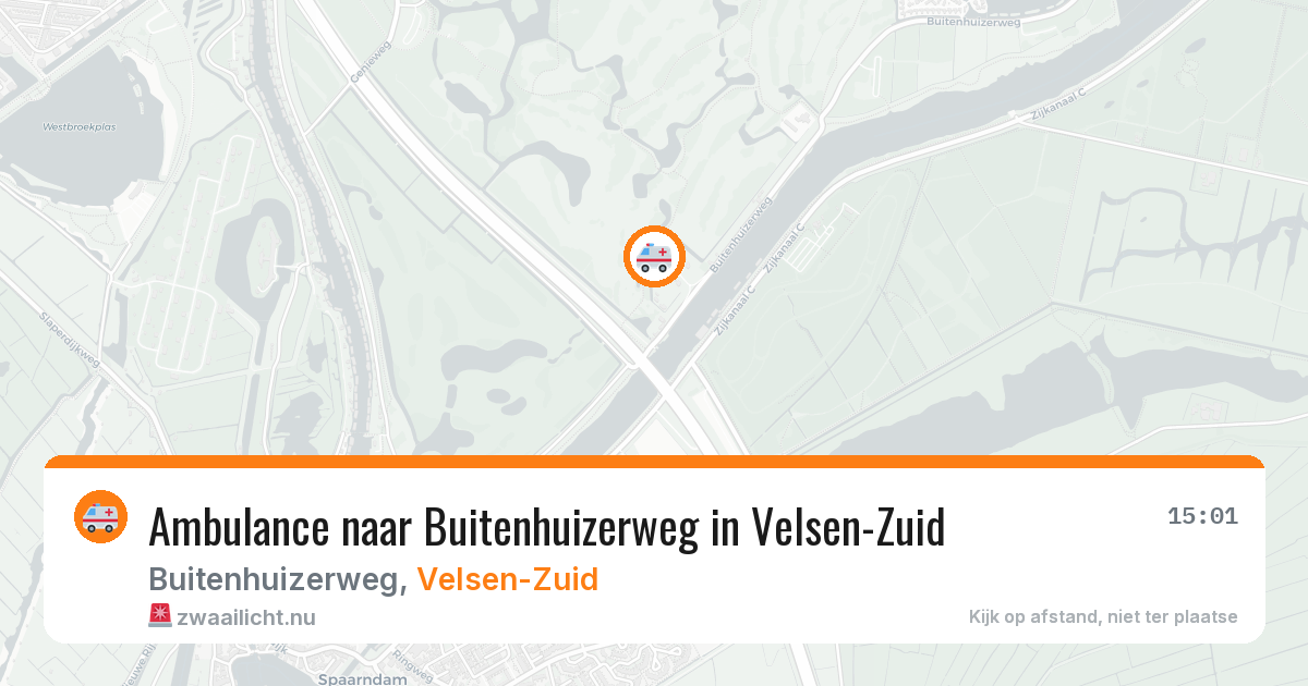 Ambulance naar Buitenhuizerweg in Velsen-Zuid — 25 feb 2026