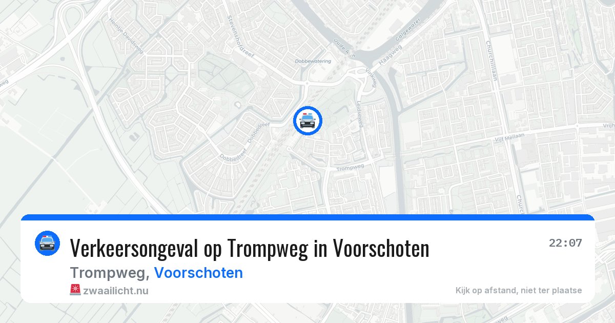 Verkeersongeval op Trompweg in Voorschoten — 13 jul 2026
