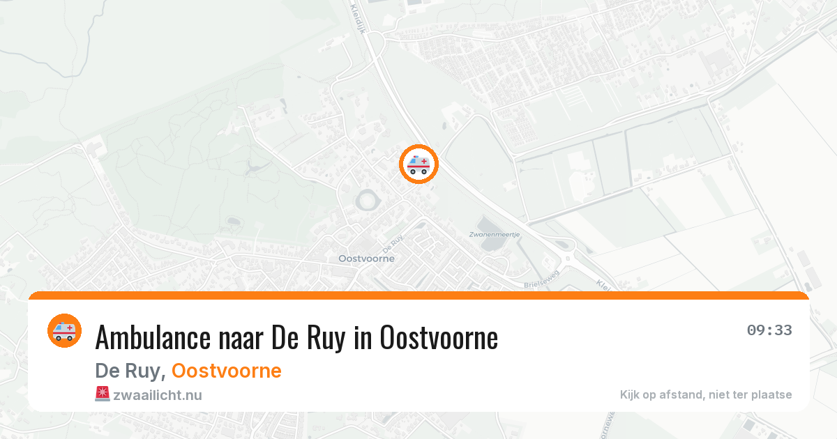 Ambulance naar De Ruy in Oostvoorne — 6 apr 2026