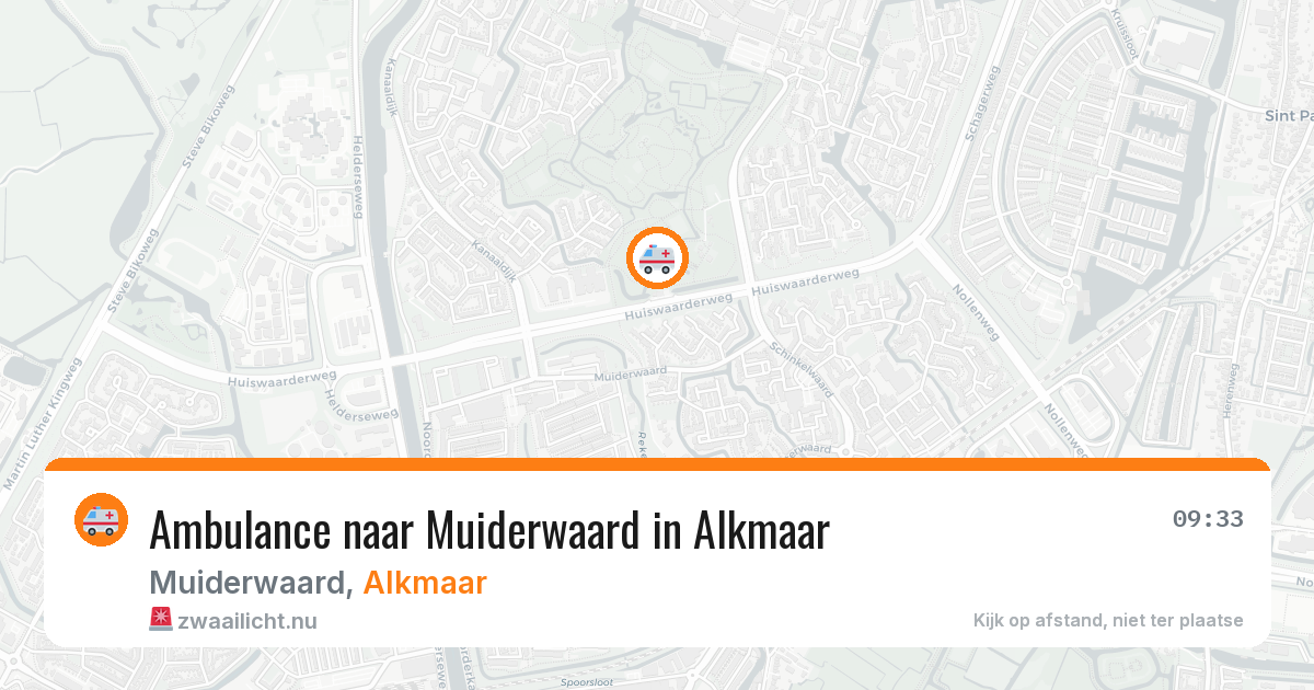 Ambulance naar Muiderwaard in Alkmaar — 4 mei 2026