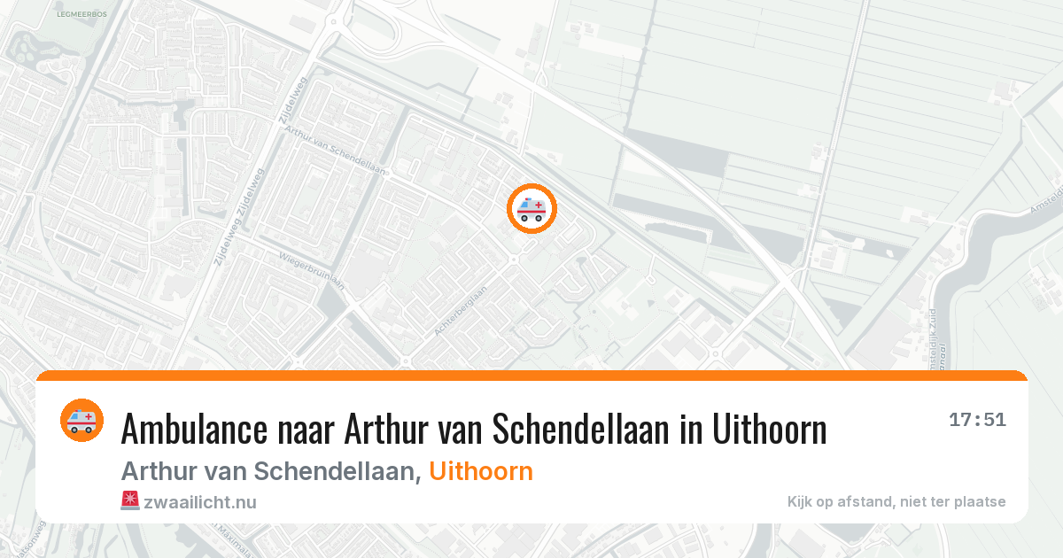 Ambulance naar Arthur van Schendellaan in Uithoorn — 18 mei 2026