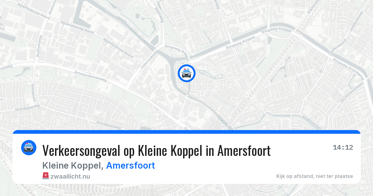 Verkeersongeval op Kleine Koppel in Amersfoort — 21 mrt 2026