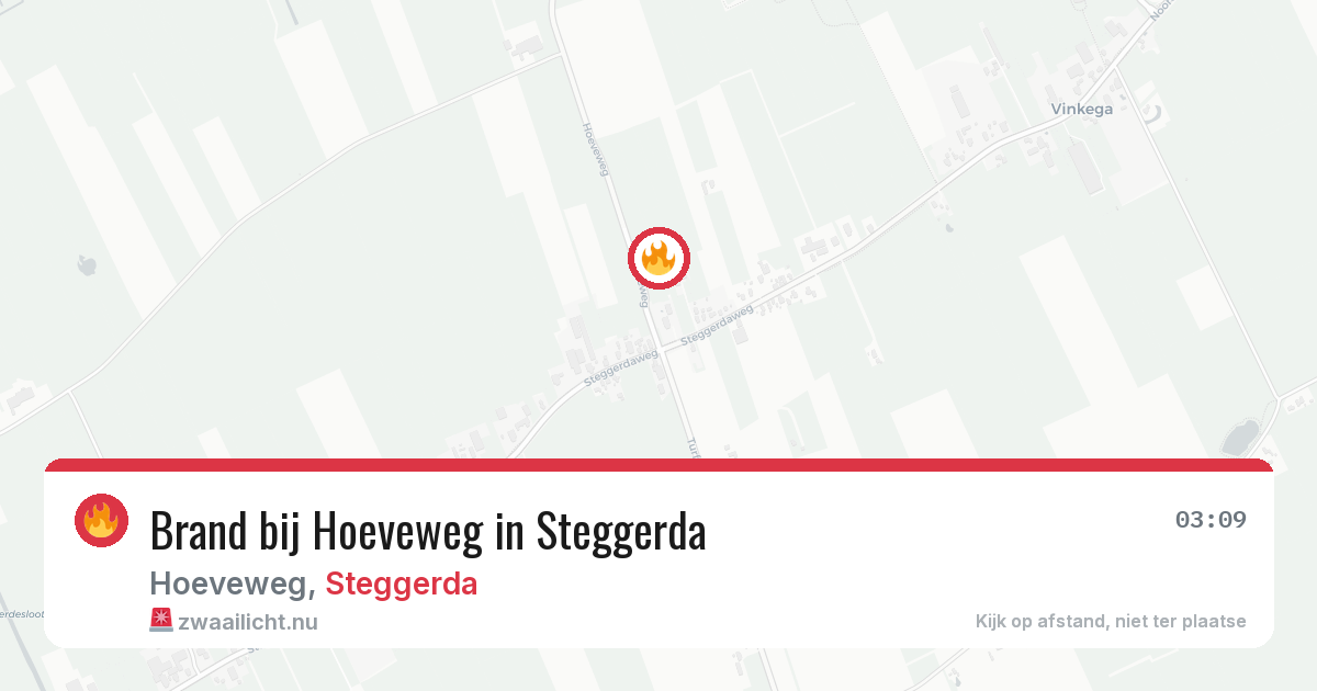 Brand bij Hoeveweg in Steggerda — 30 mrt 2026