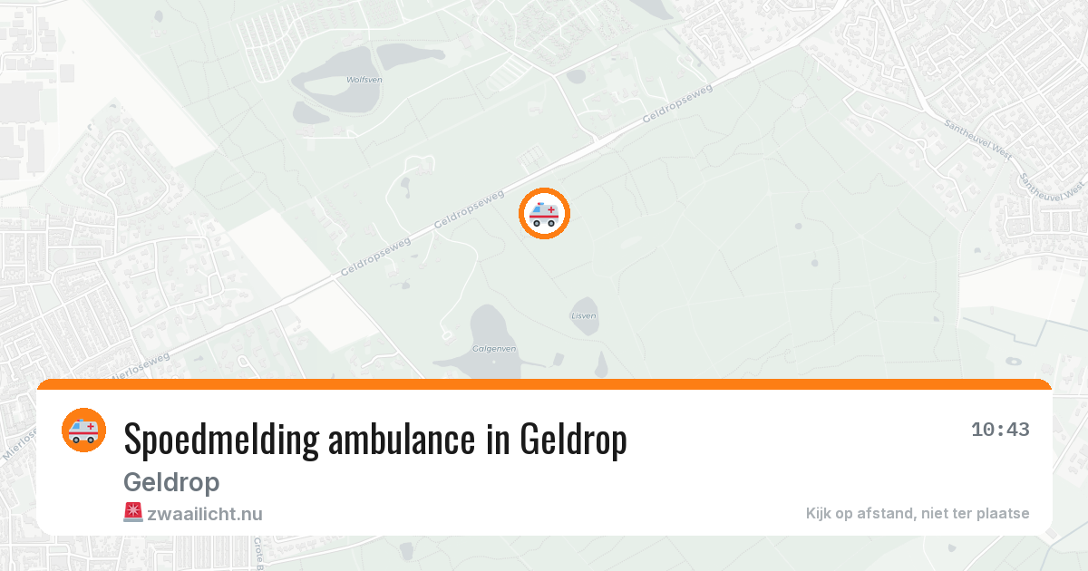 Spoedmelding ambulance in Geldrop — 23 mrt 2026