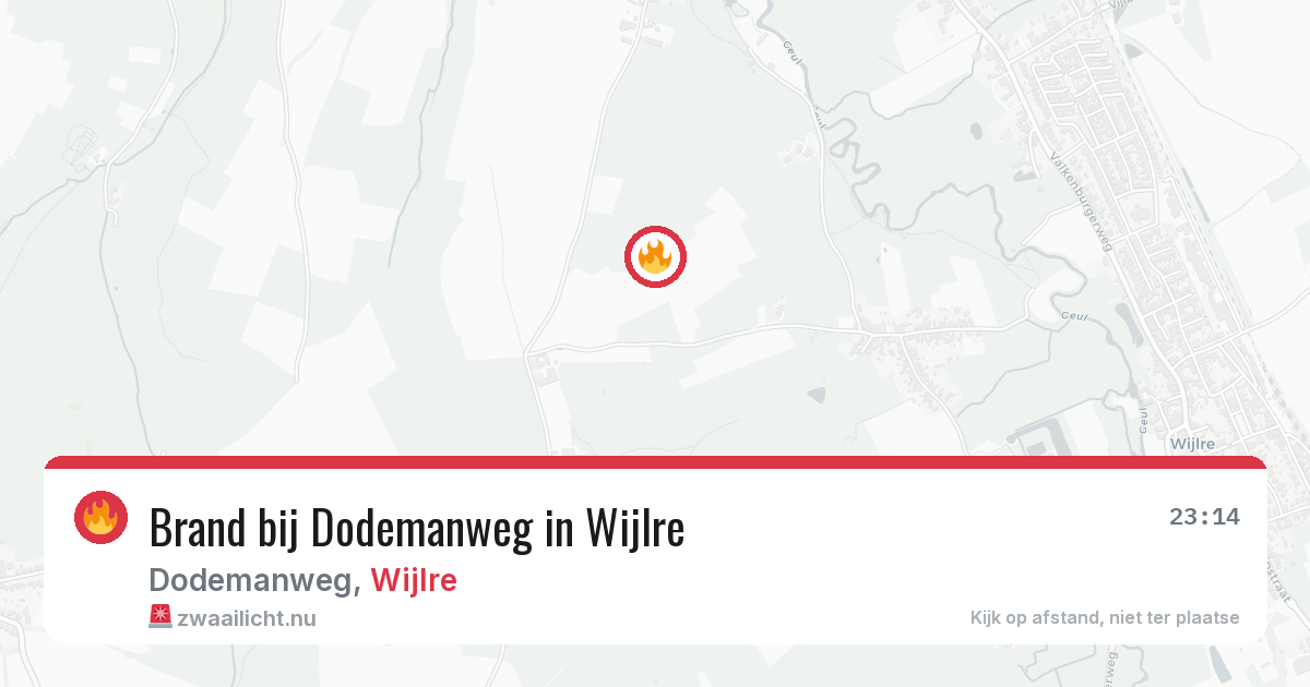 Brand bij Dodemanweg in Wijlre — 20 feb 2026