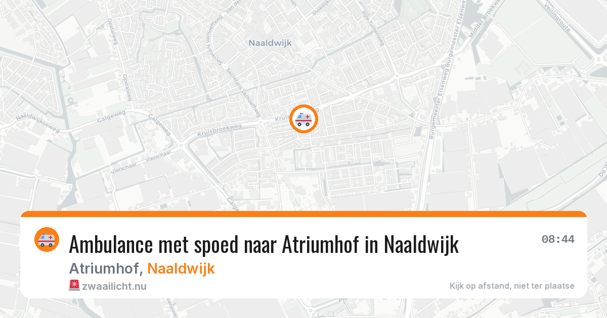 Ambulance met spoed naar Atriumhof in Naaldwijk — 24 jul 2026