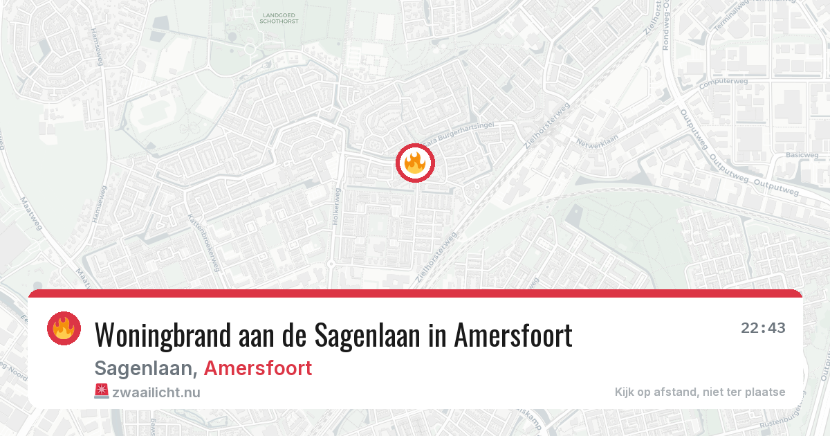 Woningbrand aan de Sagenlaan in Amersfoort — 2 jun 2026
