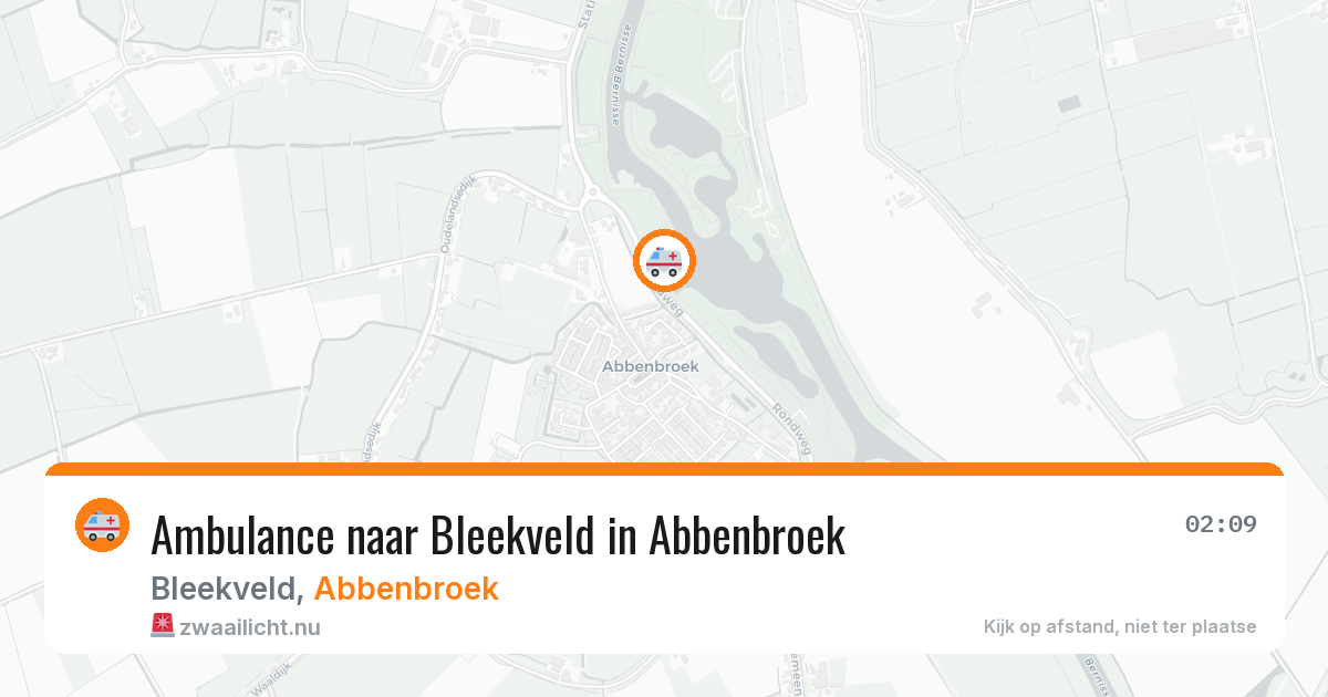 Ambulance naar Bleekveld in Abbenbroek — 26 mei 2026