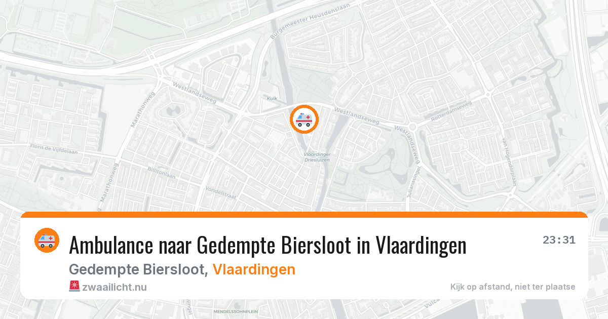 Ambulance naar Gedempte Biersloot in Vlaardingen — 21 apr 2026