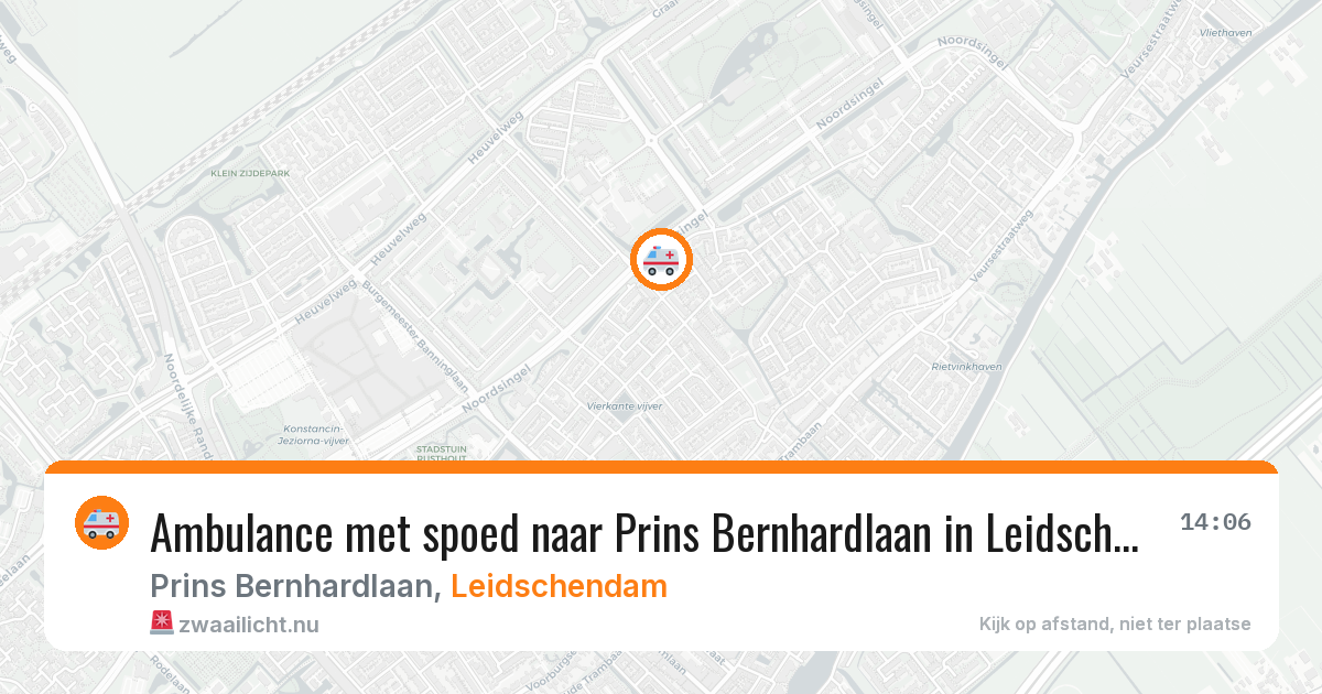 Ambulance met spoed naar Prins Bernhardlaan in Leidschendam — 12 jul 2026